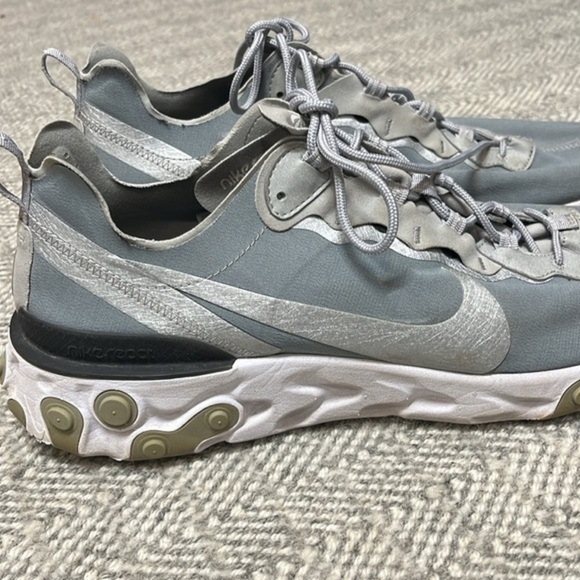 Nike‎ React Element 55 Size 15 Metallic Silver White Gray Black main image 5